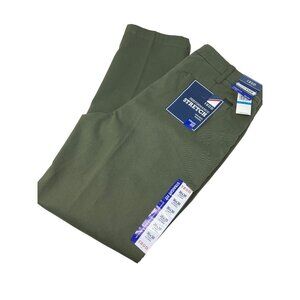 Izod SportFlex Straight Fit Flat Front Chino Pants 36x30 Performance Stretch